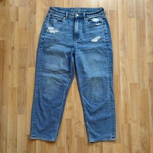 american eagle stretch mom jeans
